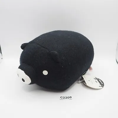 Monokuro Boo C2209 Black Pig San-x Plush 8  Knitted TAG Toy Doll Japan • $15.40