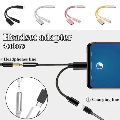 $1.42 • Buy USB Type C To 3.5mm Aux Audio Charging Cable Adapter Splitter Headphone Jack US