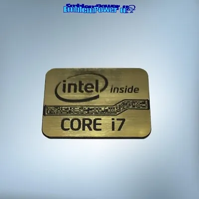 Intel Core I7 Limited 21x16mm Emblem Brushed Logo Sticker Badge Decal Aufkleber • $4.97