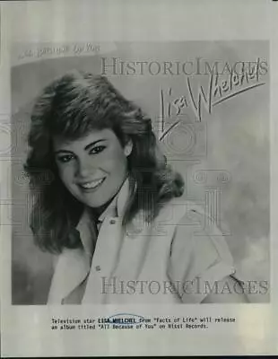 1984 Press Photo Lisa Whelchel With  All Because Of You  Album - Nop81911 • $15.99