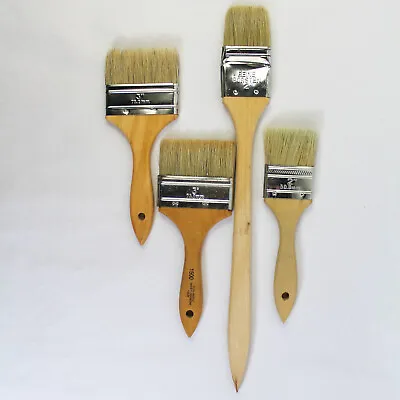 Lot Of 4 House Paint Brushes 2 Inch 3 Inch Ikea Reine Borsten Home Improvement • $13.30