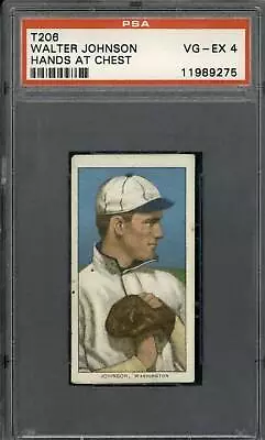 1909 T206 Walter Johnson (Polar Bear) - PSA 4 • $5445