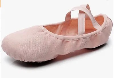 Lily's Locker Ballet Shoes For Girls Split-Sole Canvas Ballet Pumps Uk 7 • £7.99