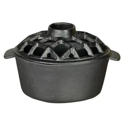 Lattice Steamer 1 Qt. Moisture Back Decorative Durable Cast Iron Black Finish • $58.86