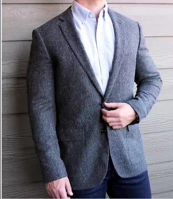 J CREW Ludlow Slim-Fit Unstructured Blazer In Herringbone English Tweed NWOT/40R • $150