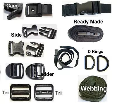 £2.82 • Buy Buckle Side Quick Triglide Cam Clip Strap Belt Webbing Backpack Repair UK