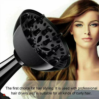 Universal Hair Dryer Diffuser Hair Curl Blower Styling Hairdressing Salon Tool • £7.40