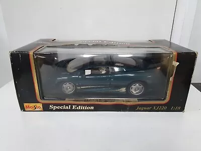 Maisto JAGUAR CAR XJ220 1:18 Scale 1992 Special Edition Green Diecast • £24.99