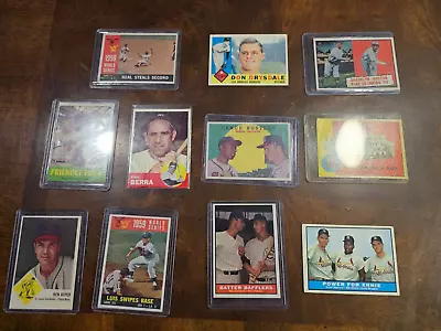 Vintage Baseball Card Lot Berra Aaron Others • $11.50