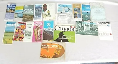 Vintage 19 - Canada Road Map Camping Aaa National Geographic Ontario Alberta  • $14.99