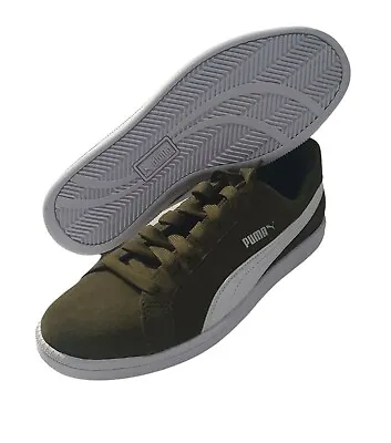 $59.99 • Buy Mens Puma Smash SD Suede Sneakers Shoes Size US7 (25cm) UK6 Green Olive Colour 