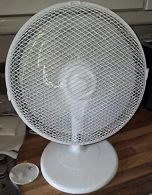 12 Inch Belaco Air Cooling Oscillating Table Desk Fan Home Office 3 Speed (841) • £11.89