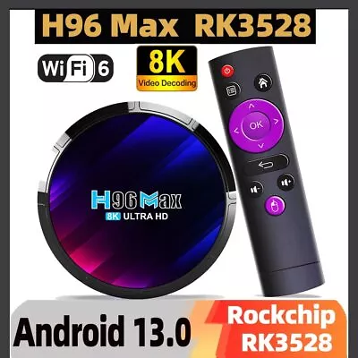 2024 Upgraded H96 MAX Smart Android 13.0 TV Box Quad Core 8K HD Stream Player • $54.99