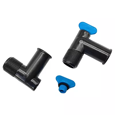 2 X For Mercury MerCruiser Elbow Kit 90 DEGREE HOSE FITTING With DRAIN PLUG KIT • $16.88