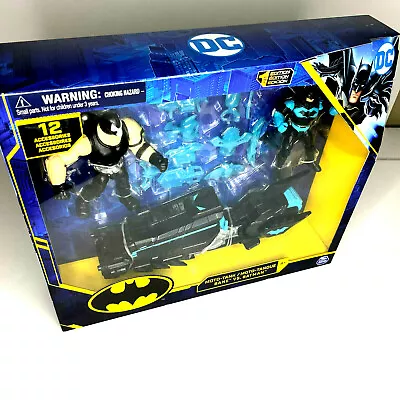 DC Comics Spin Master Moto-Tank Vehicle Bane And Batman Figurines NEW Sealed • $10.40