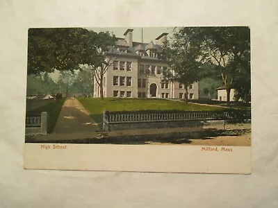 Massachusetts Postcard High School Milford MA • $4.99