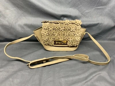 $99.95 • Buy Zac Posen Eartha Bag With Flowers Gray PRE-OWNED!