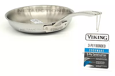 New Viking 3-Ply Stainless Steel 10  Fry Pan / Skillet Induction Ready Cookware • $59.99