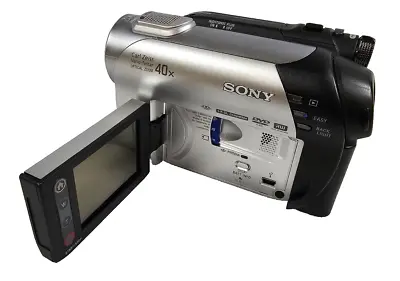 Working Sony Handycam DCR-DVD108 Camcorder Mini DVD Video Recorder Needs Battery • $67.45