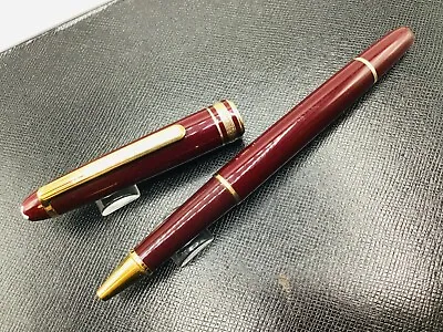 Montblanc Classique Meisterstuck Bordeaux Burgundy W/ Gold Rollerball Pen 163R • $105