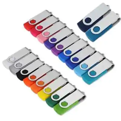 10 Pack X 128MB Swivel Key USB Flash Pen Thumb Drive Memory Stick Bulk Joblot • £16.99
