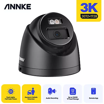 ANNKE 5MP POE IP Camera Audio In Color Night Vision Security For NVR CCTV System • £31.36