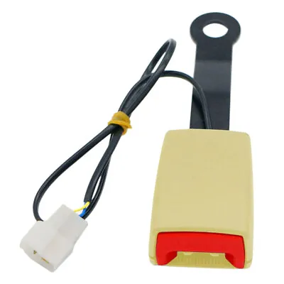 7/8  Car Front Seat Belt Buckle Padding Socket Plug Connector W/Warning Cable • $11.99