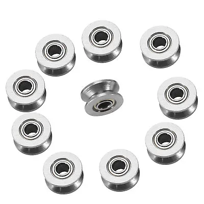 10pcs V Groove Ball Bearing Pulley For Rail Track Linear Motion System 4*13*6mm • $6.91