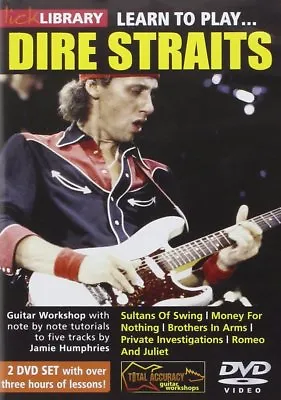 Lick Library LEARN TO PLAY Mark Knopfler DIRE STRAITS Guitar Lesson Video 2 DVDs • $24.95
