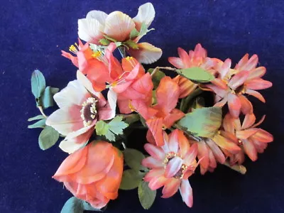Vintage Millinery Flower Collection Cinnamon Ecru Shaded 1-3  German  H2487 • $7.19