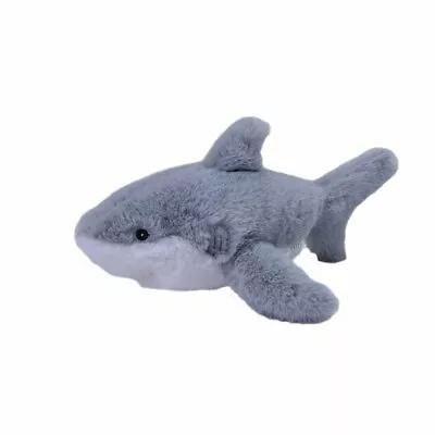 Wild Republic Mini Ecokins Great White Shark 8  Recycled Soft Plush Toy • $23.45