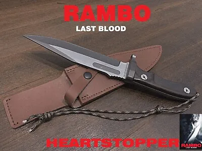 Rambo Last Blood Heartstopper Bowie Knife MK-8 Standard Edition With Sheath 1:1 • $278.50