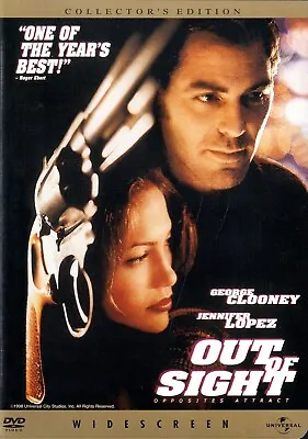 Out Of Sight  - George Clooney Jennifer Lopez Ving Rhames -  New DVD • $5.48