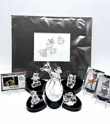 Swarovski Disney Bambi Set Of 5 Figurines With Display Base Kakawow Cards • £856.62