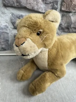 E & J Classics Female Cougar Plush Soft Toy Golden Tan Mountain Lion Laying 22” • $88