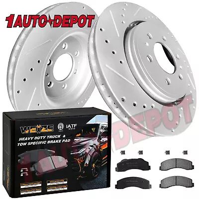 Front Drilled Brake Rotors Pads For Ford F-150 F150 Lincoln Navigator 2010-2020 • $159.99