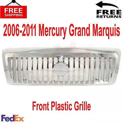 Front Plastic Grille Assembly For 2006-2011 Mercury Grand Marquis Grille • $69.85