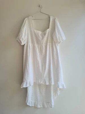 $25 • Buy Lola May White Dress Sz 22 Curve ASOS New Condition