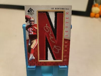 $544.50 • Buy Joe Montana 2007 Sp Authentic By The Letter N Patch Autograph Auto /15 T8743