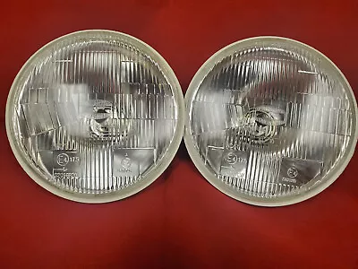 Pair Of H6024 7  Round Glass Headlight Housing H4 Conversion Lights • $37.07