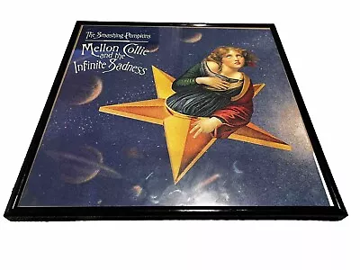 SMASHING PUMPKINS Mellon Collie METAL PLEXI FRAMED 12” Album Flat POSTER *No LP* • $35