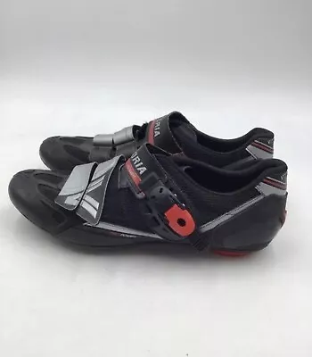 Vittoria Pro Power Cycling Shoes Mens 7 Black Triple Strap Athletic • $56.95