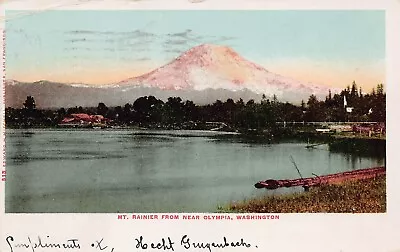 Mt Rainier Olympia WA Washington C1906 UDB Vtg Postcard Y8 • $24.80