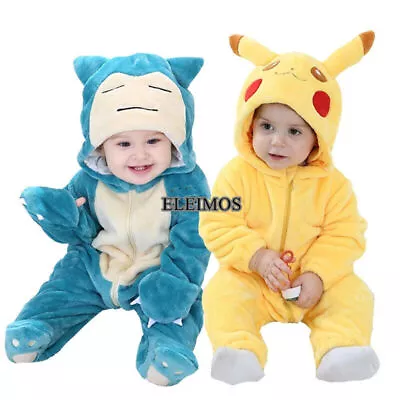 Kids Pyjama Kigurumi Pajamas Infant Baby Animal Overalls Jumpsuit Christmas Gift • $22.99