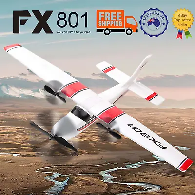 FX801 RC Plane Airplane Cessna 182 2.4GHz 2CH RC Aircraft Glider Flight RTF Gift • $32.99