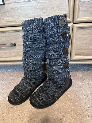 Women’s Size 10 Black Muk Luk Miranda Sweater Boots • $10