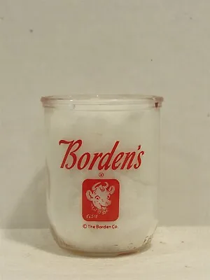 TRP 8oz Cottage Cheese Milk Bottle Borden Borden's Bordens Dairy Elsie Cow • $19.99