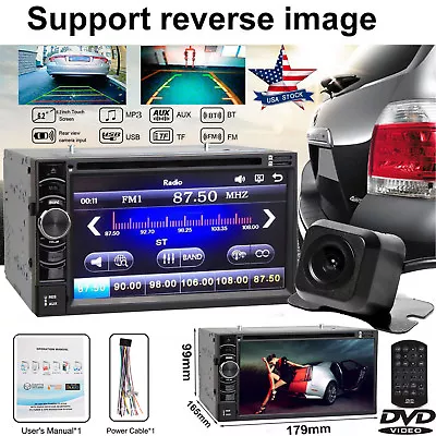 $108.87 • Buy DVD CD Mp3 Player 6.2” Touchscreen Bluetooth Headunit And Backup Camera For Ford