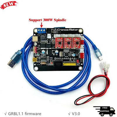 CNC 3 Axis Control Board V3.0 GRBL Stepper Motor Drive For Engraving Machine • $31.61