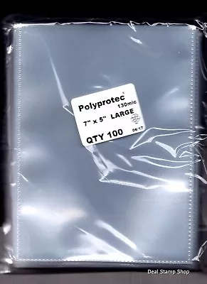 £3.49 • Buy Stockcard Postcard Photograph Clear Polyprotec Wallets Sleeves 180 X 130mm  ♺